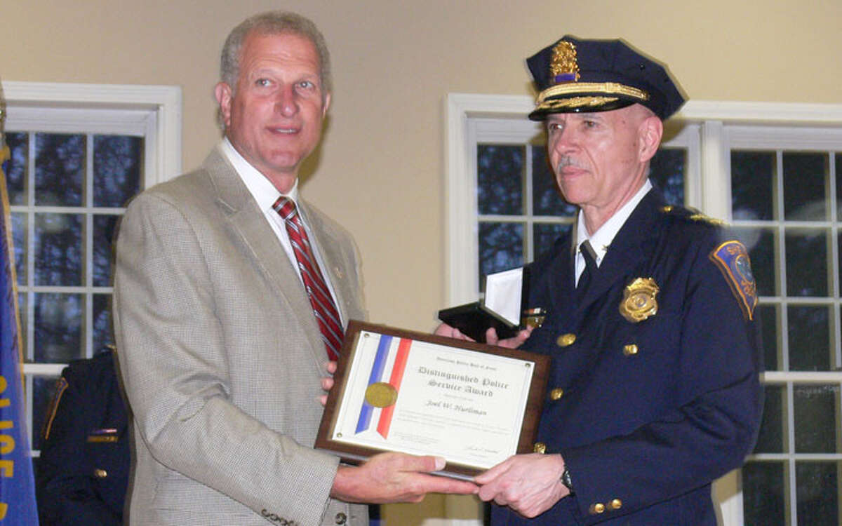 Shelton police chief honored for almost four decades of service