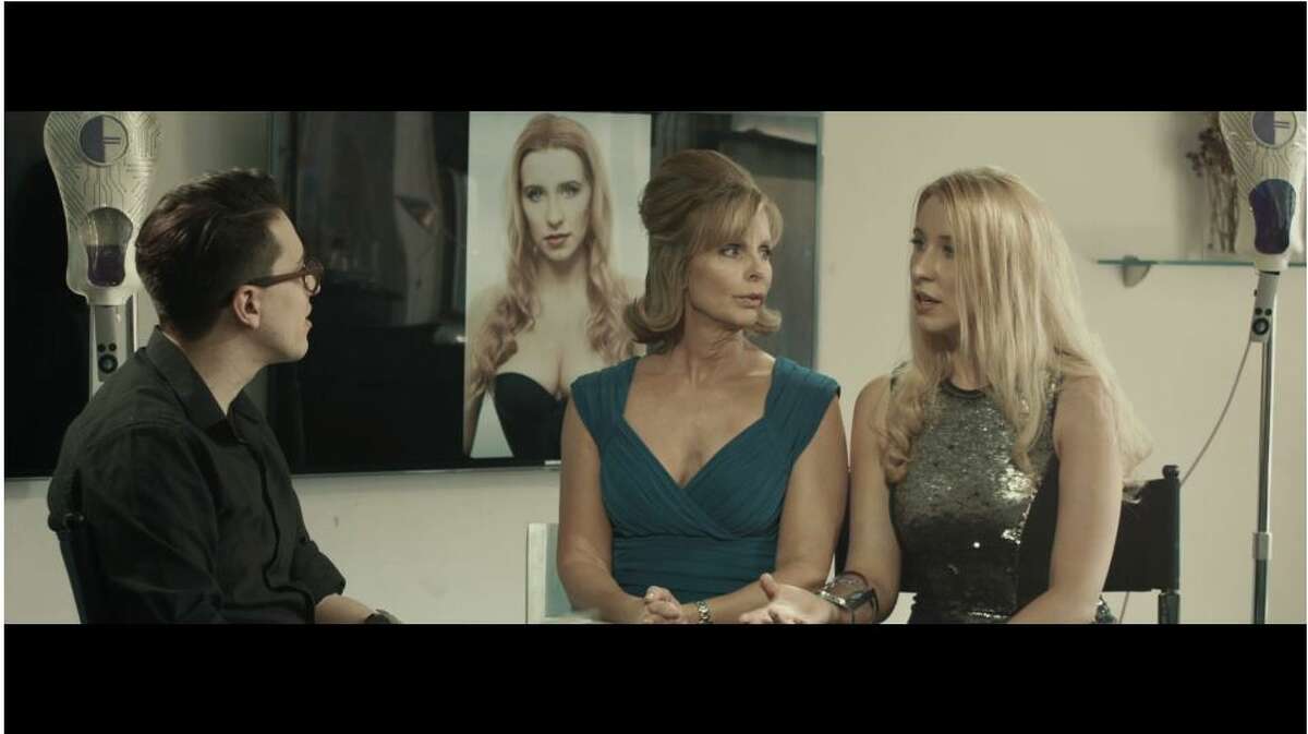 Shelton actress Anna Lakomy (right) stars opposite Julia Montgomery (left) (One Life to Live, Revenge of the Nerds) in an edgy sci-fi short entitled
