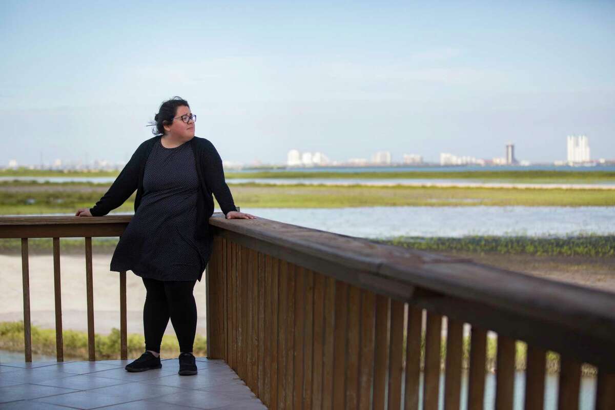 Rebekah Hinojosa, 27, Sierra Club Brownsville organizer who opposes liquefied natural gas plants in the Rio Grande Valley area. Friday, March 22, 2019, in Port Isabel.