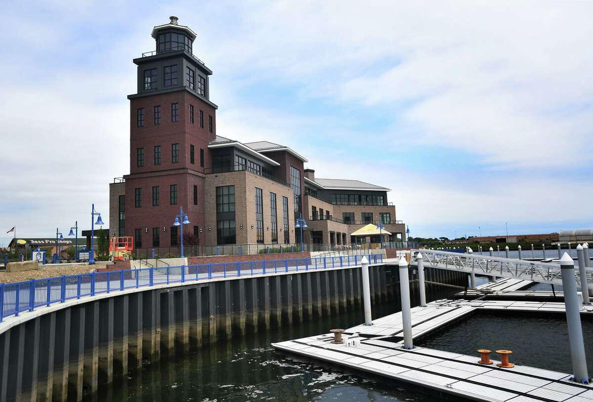 The new Harbormaster's building and docks are the most recent addition to the development of the Steelpointe Harbor property in Bridgeport.