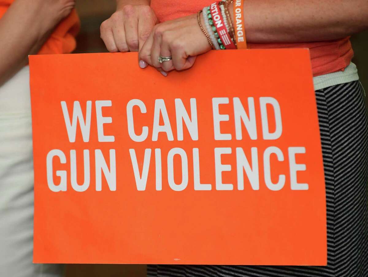 Members of Moms Demand Action, a nonprofit aimed at addressing gun violence, meet with the Norwalk Mayor Harry Rilling and State Senate Majority leader Bob Duff, State Representatives Lucy Datham and Chris Perone Friday, June 7, 2019. The organization is hosting a vigil on Thursday, August 8, 2019.