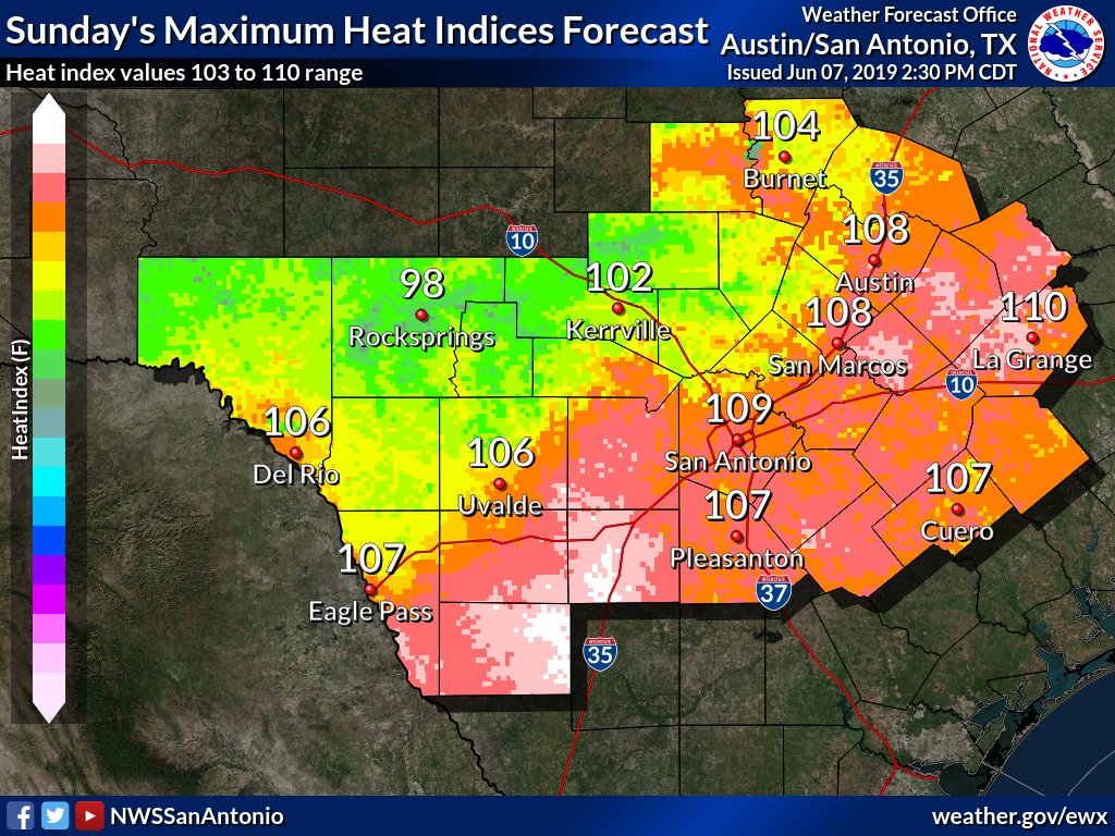 'Excessive heat' expected in San Antonio this weekend