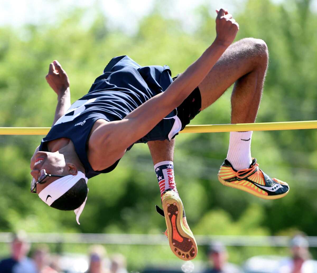 Staples’ Chet Ellis set a state record in the high jump at the State Open on Monday.