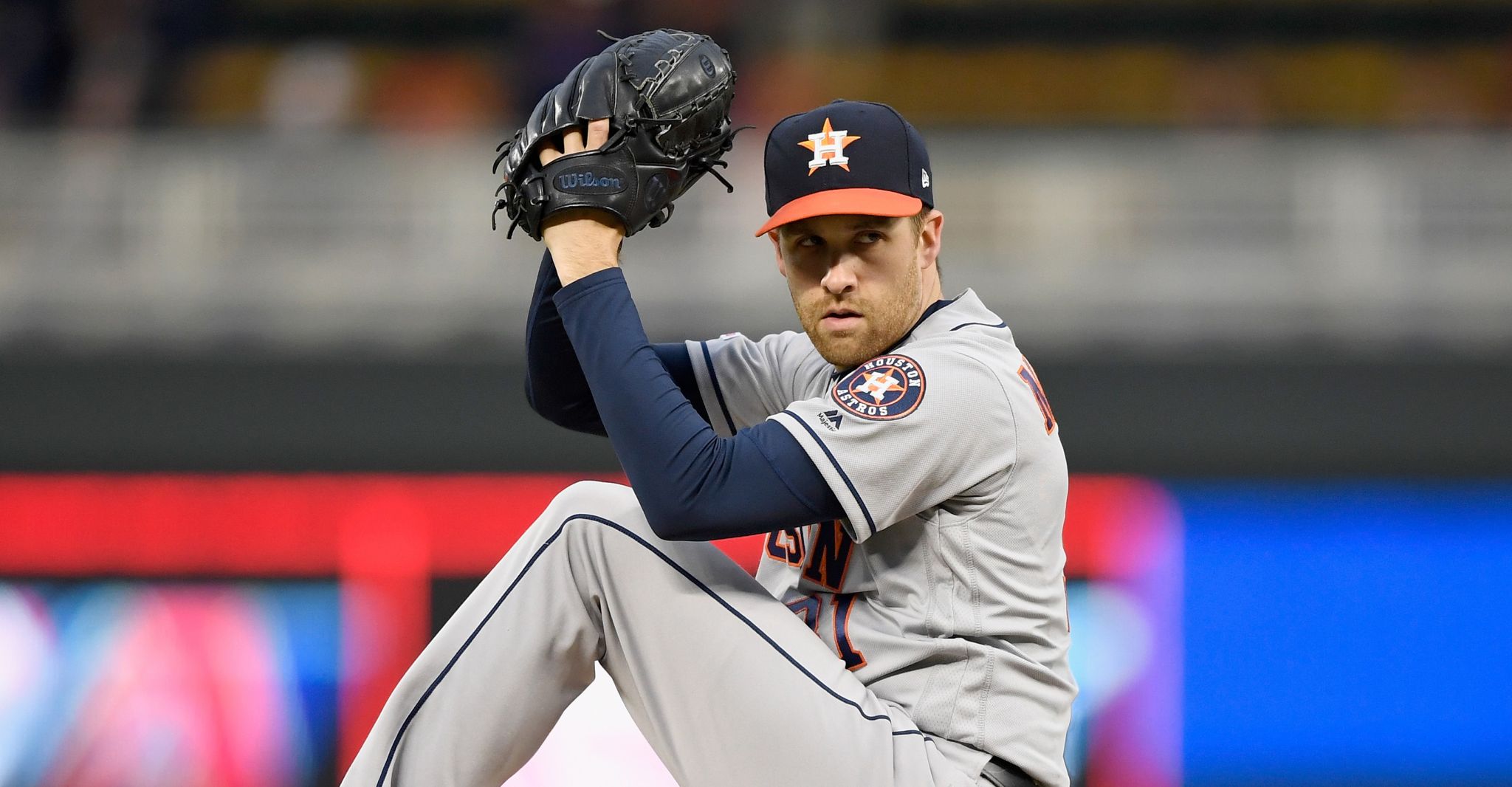 AUG 17 2012: Houston Astros pitcher Dallas Keuchel #60 delivers a