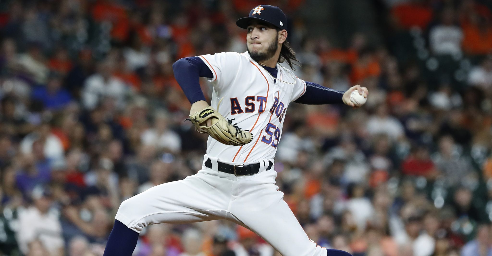 August 10, 2018: Houston Astros relief pitcher Cionel Perez (59