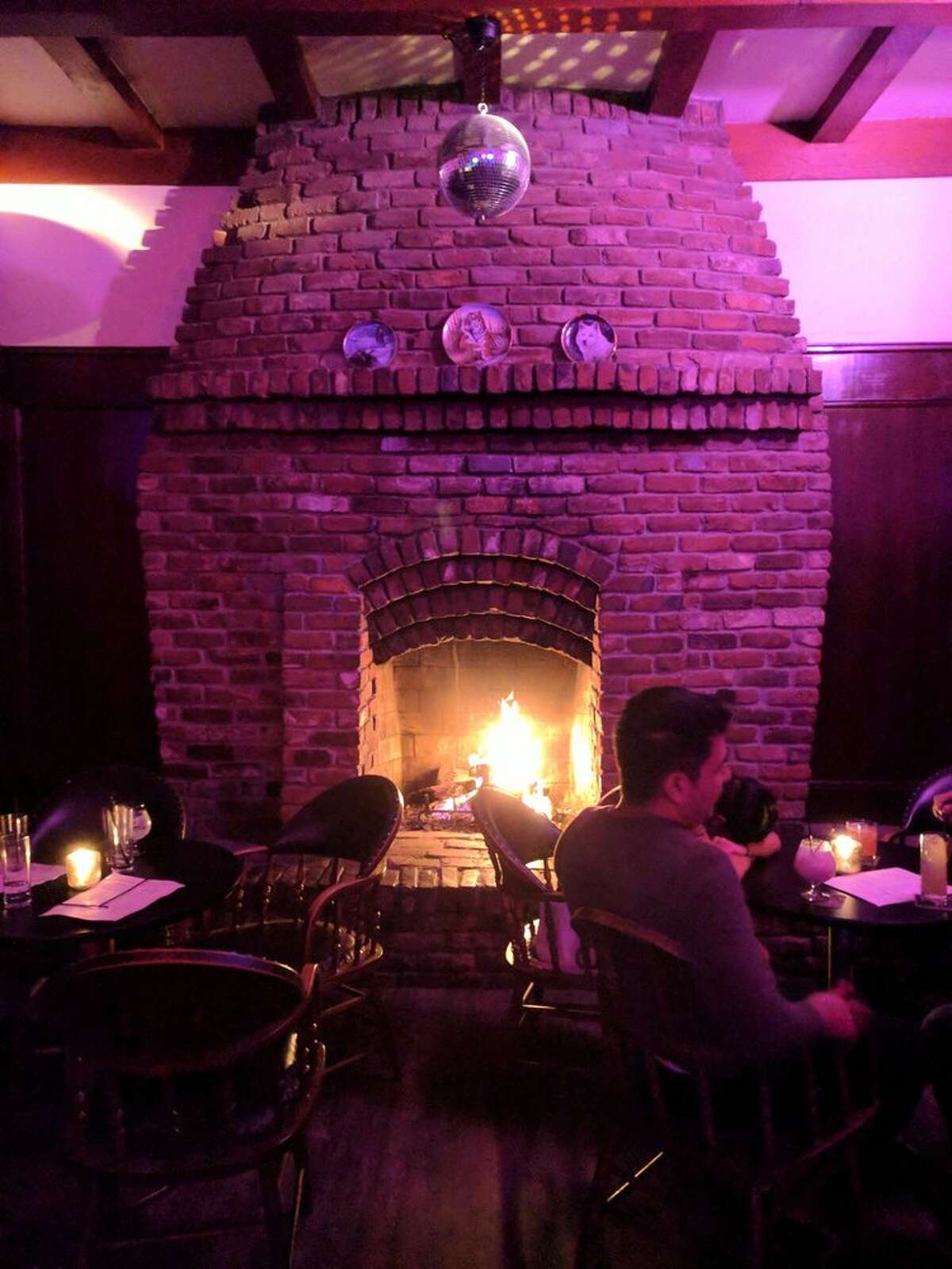 The chimney of the Rockridge Improvement Club (the RIC), at 5515 College Ave. in Rockridge, Oakland.