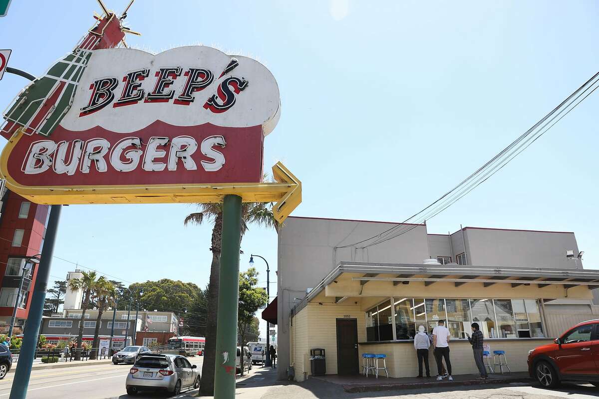 Beep's Burgers is seen on Tuesday, June 4, 2019 in San Francisco, Calif.