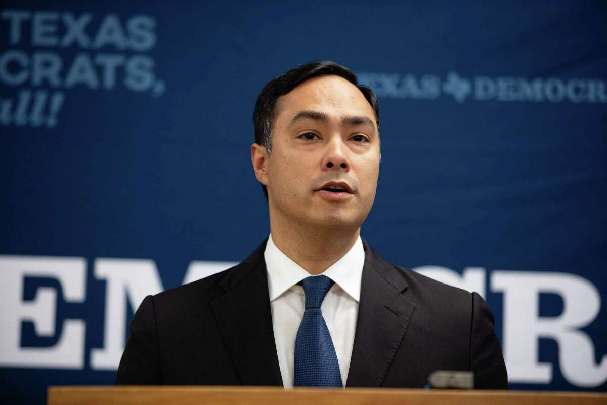 Rep. Joaquin Castro, D-San Antonio, took photos of the migrants with their permission during a tour in a Border Patrol facility on July 1, 2019.