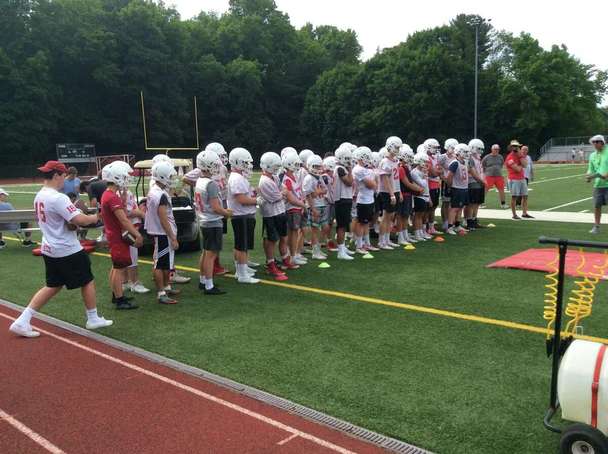 Spring football took place at Greenwich High School for two weeks. The Cardinals played their annual Red and White game on Saturday, June 8, 2019, at Cardinal Stadium.
