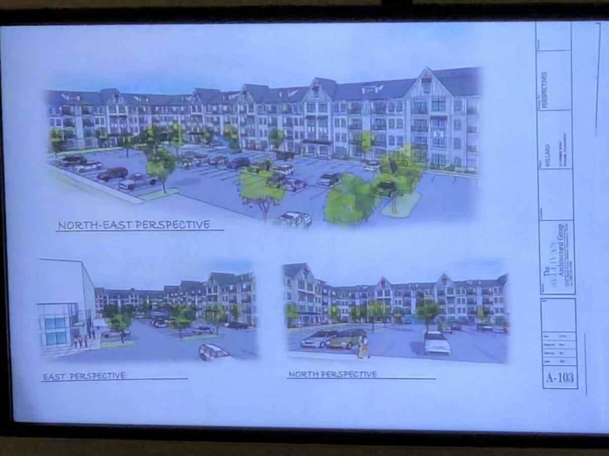 Proposed renderings for the former Frontier site on Willard Avenue were unveiled at the Zoning Commission on Thursday June, 7, 2019.