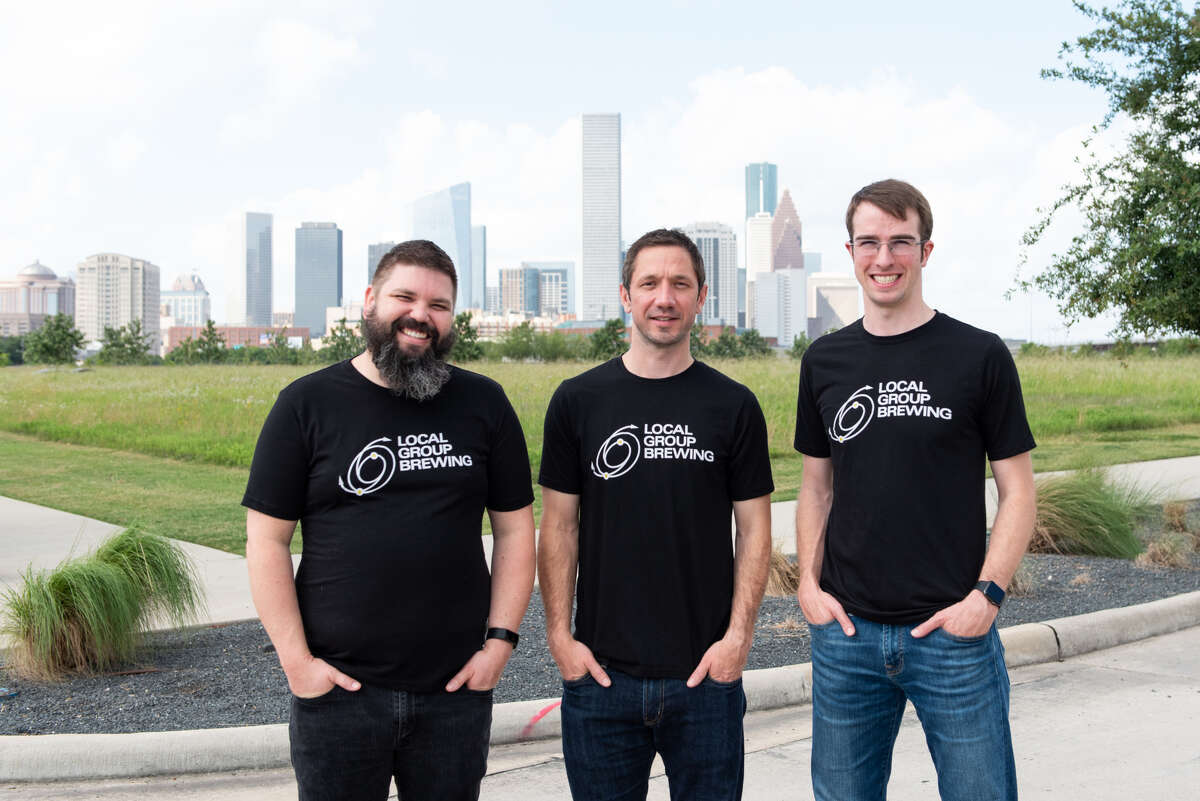 From left to right, owners James "Huggy Bear" Wolfe, Michael Steeves and Todd Donewar, of Local Group Brewing, at the location of their new brewpub, slated to open later this year. >>COLD BREW: Some of Houston's best beer bars
