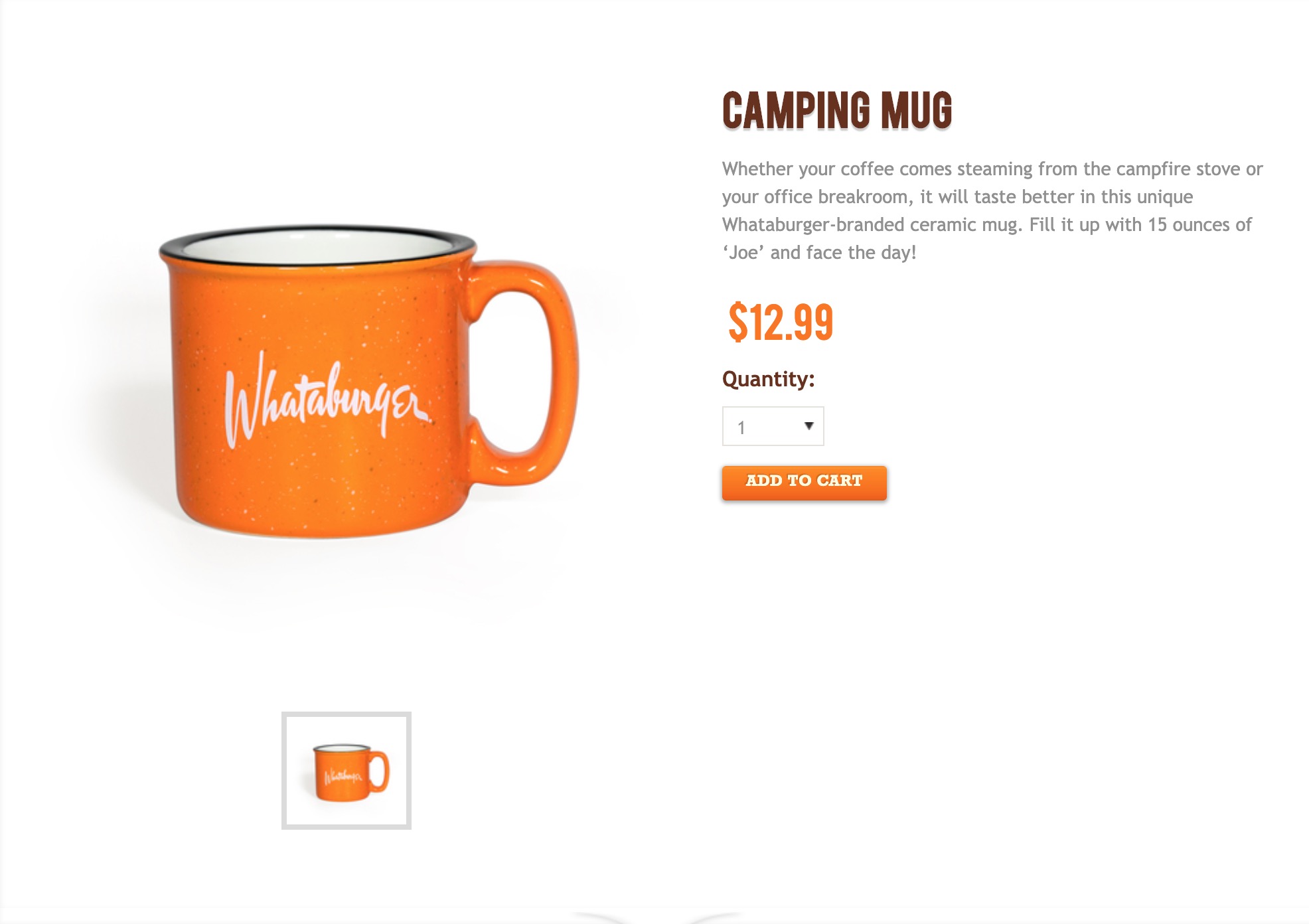 Whataburger Spicy Ketchup Mug