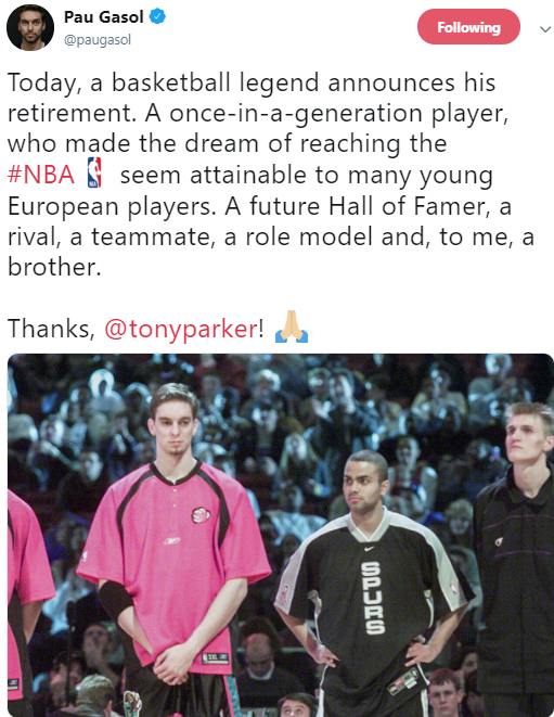 Tony Parker: San Antonio Spurs legend's No 9 jersey retired, NBA News