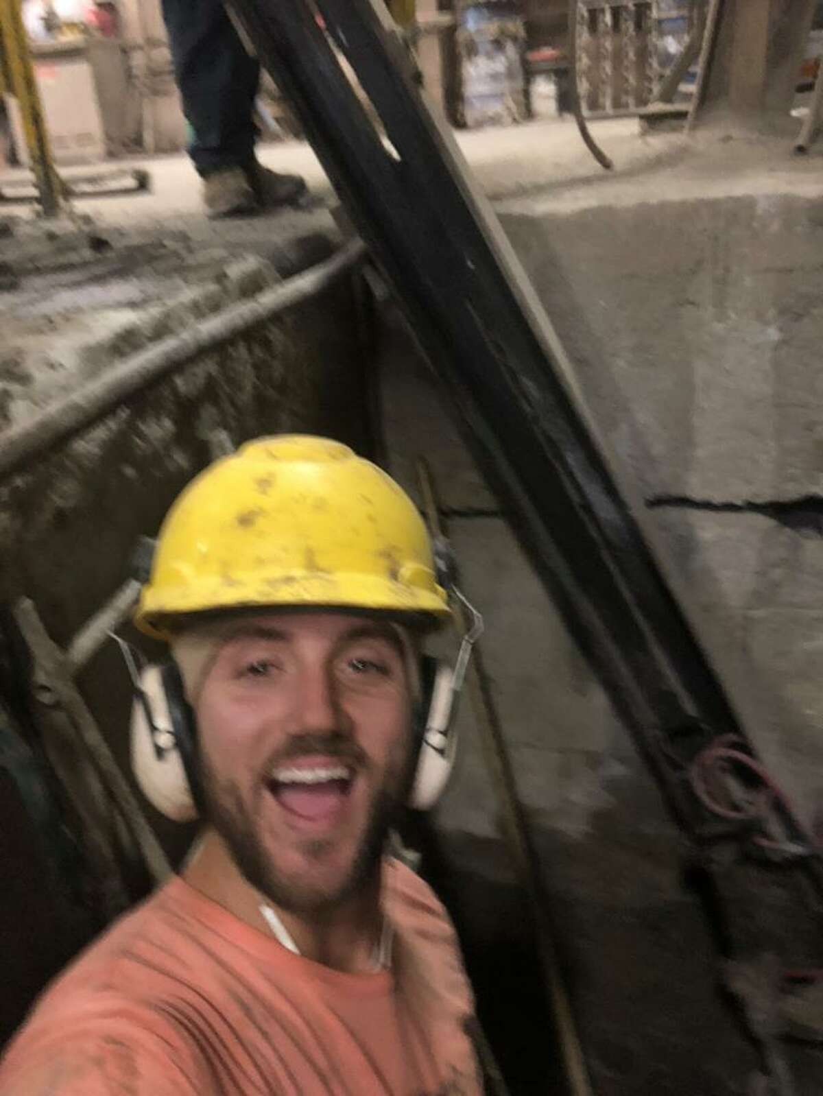 A photo Daniel Kendrick took of himself on the job in October 2018.