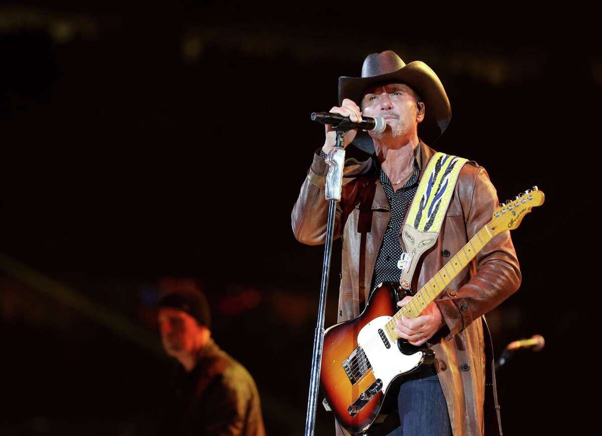 Tim McGraw performs at the Houston Livestock Show and Rodeo in 2019.