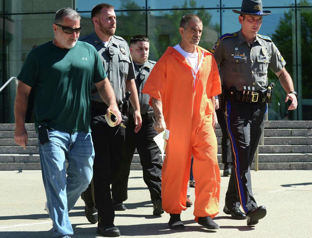 Fotis Dulos walks out of the Stamford courthouse Tuesday afternoon after posting $35,150 bond.