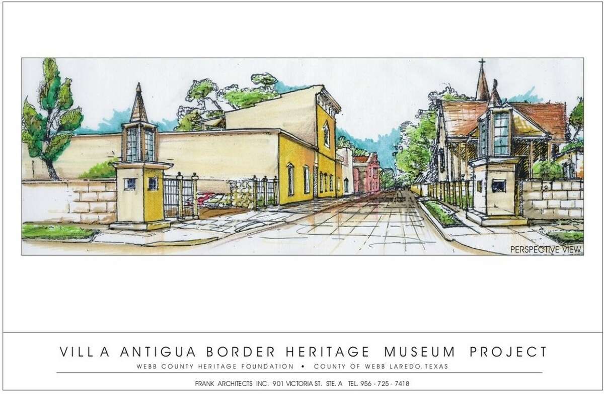 “This was the initial sketch (for the Villa Antigua project), and it’s something we’d like to complete,” said architect Frank Rotnofsky. “You have different entrances into the historic district with the Central Business District but not along the east side, so the idea here was to create an entry off of San Dario into Zaragoza Street.”