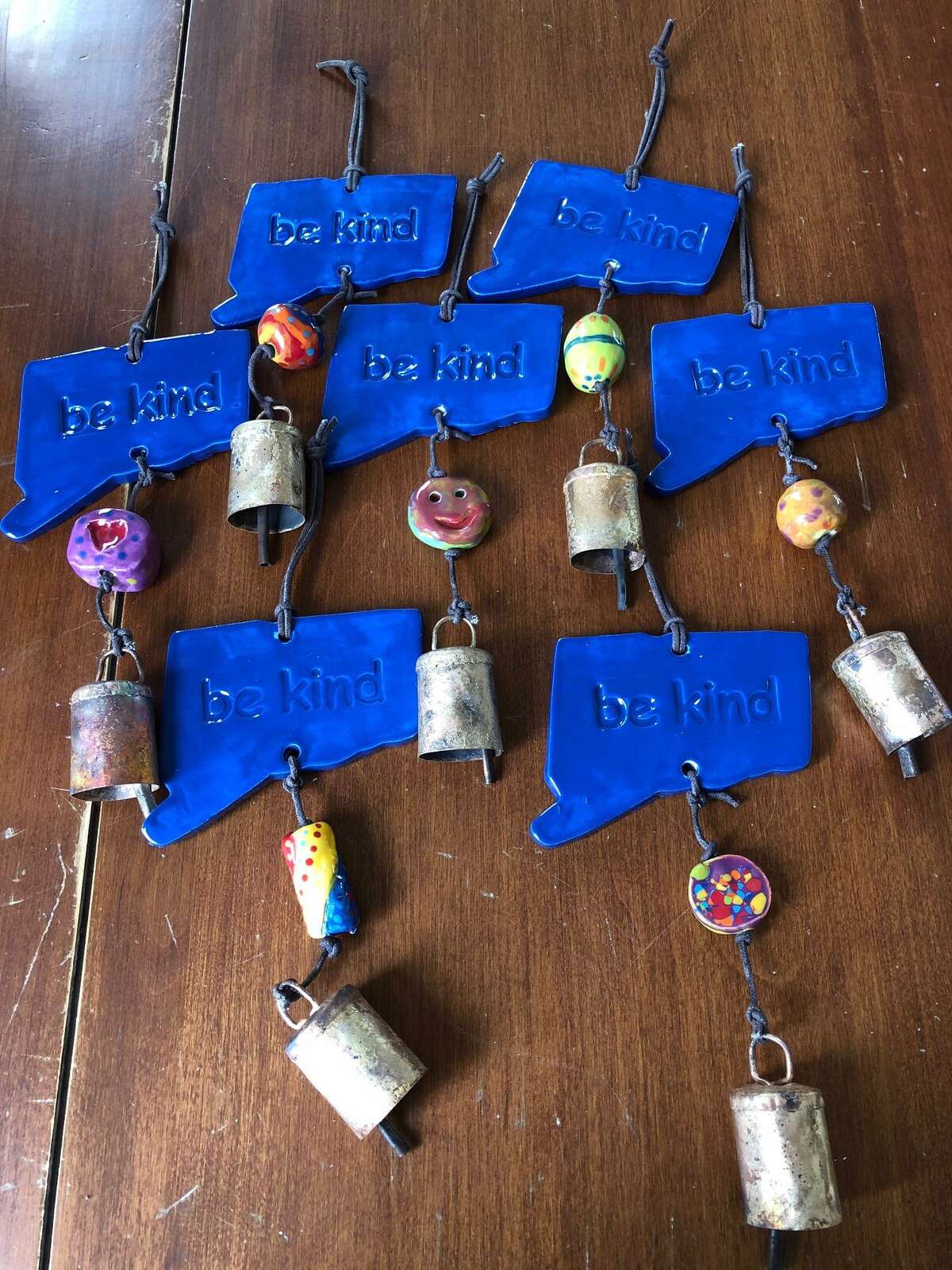 Blue Be Kind ornaments, customized for Connecticut, encourage compassion in our everyday lives. They were created for Celebration of Kindness on May 22.
