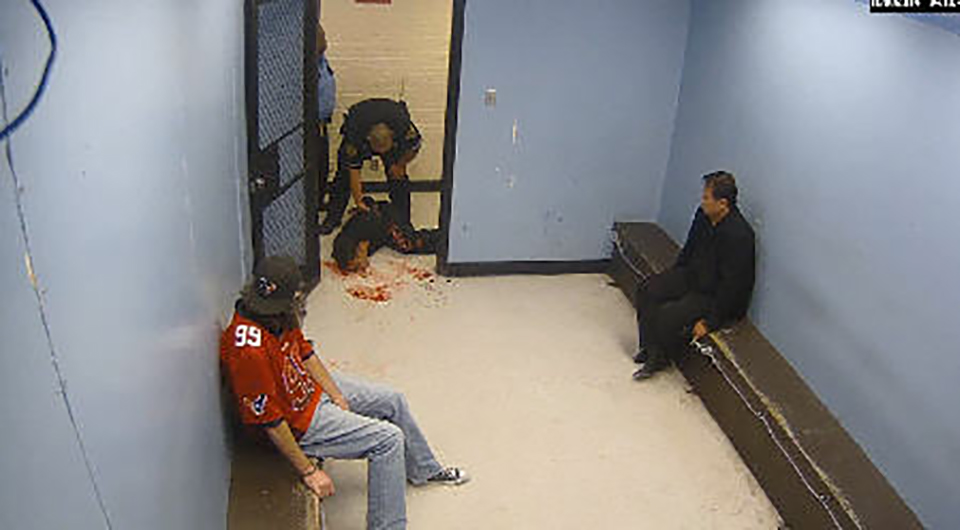 Handcuffed Houston man whose injury was captured on video headed for