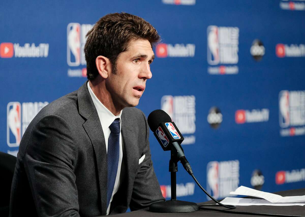 Golden State Warriors president of basketball operations Bob Myers addressed the trade rumors surrounding All-Star guard D'Angelo Russell while speaking to the media on Monday.