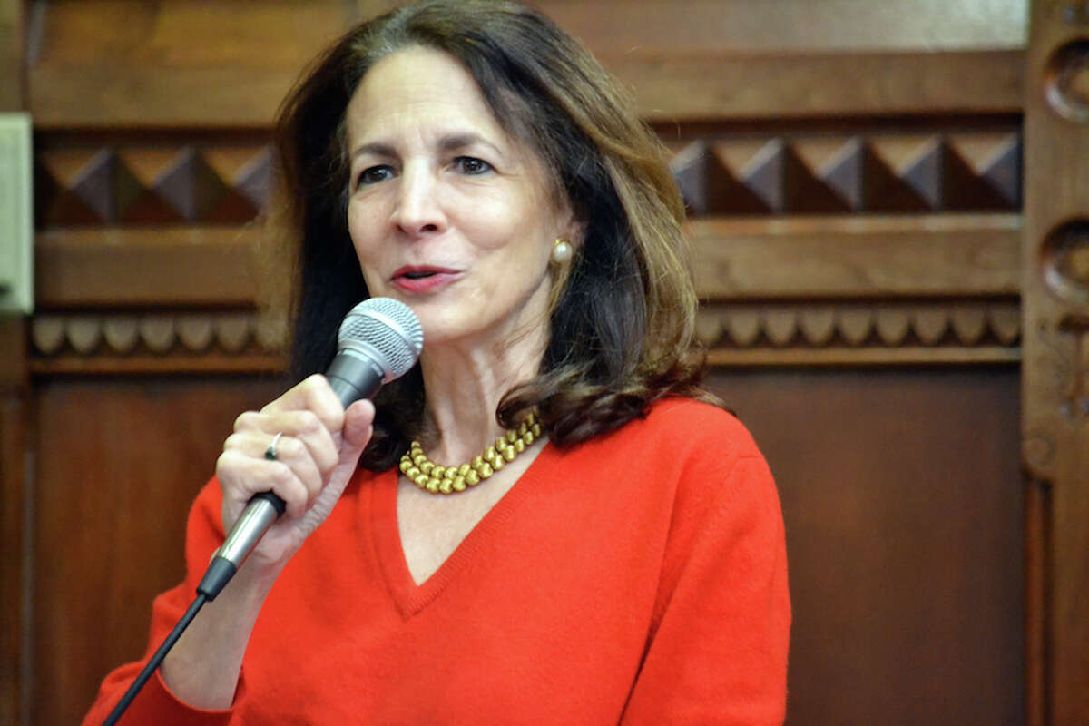 Gail Lavielle speaks on the floor of the House.