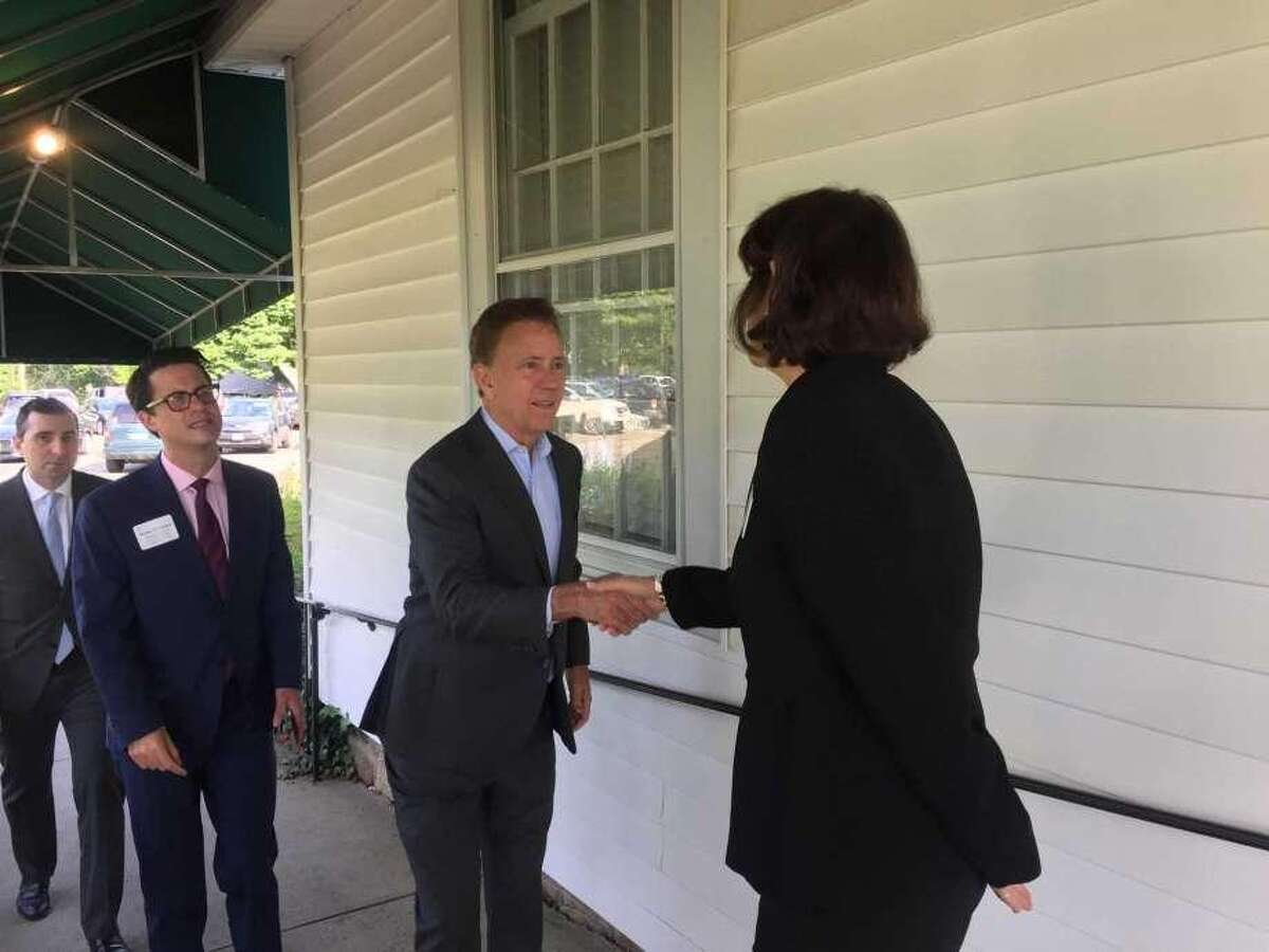 Gov. Ned Lamont talked business with the Fairfield business community Wednesday at the Brooklawn Country Club.