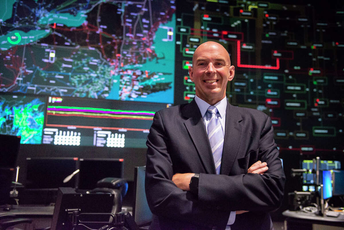 Richard Dewey, CEO of New York Independent System Operator, NYISO, poses for a portrait in the NYISO control center on Thursday, June 13, 2019 in Rensselaer, N.Y. NYISO is the entity that oversees the electrical grid in New York state. (Catherine Rafferty/Times Union)