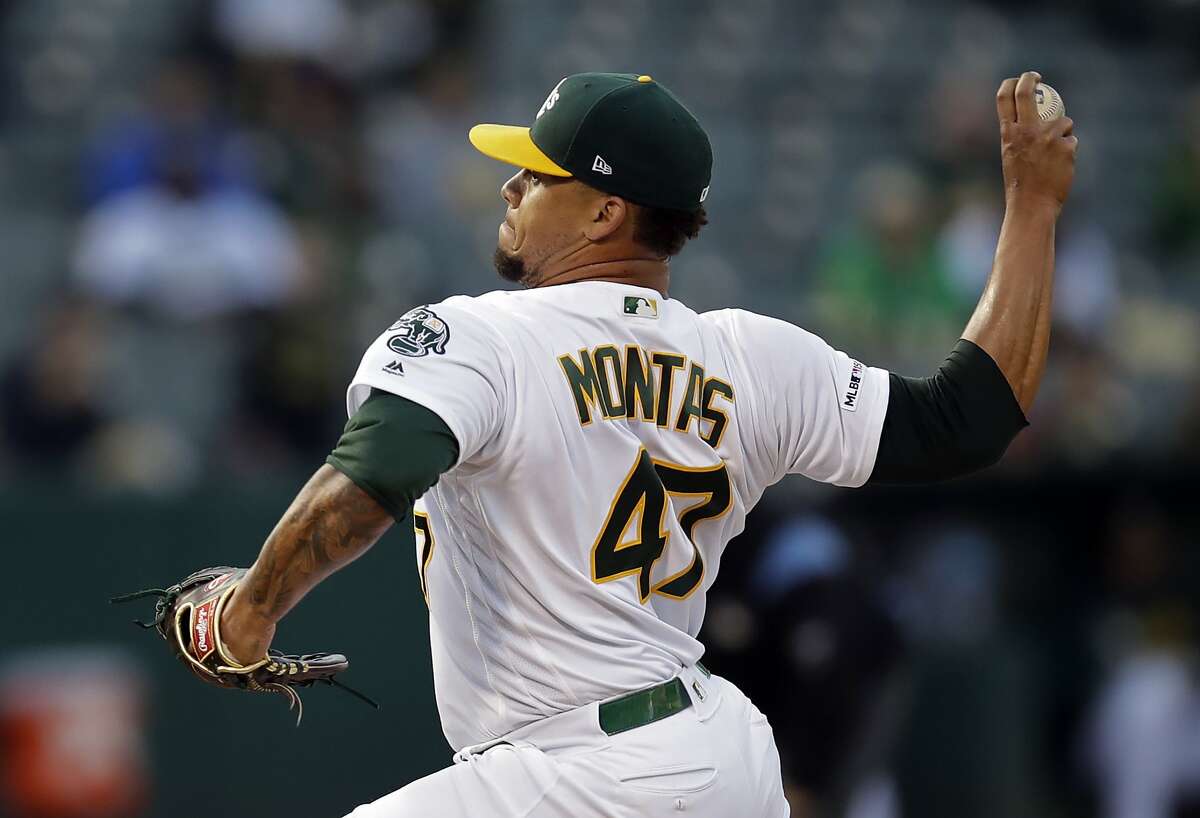 Frankie Montas fires seven strong, Athletics beat Angels