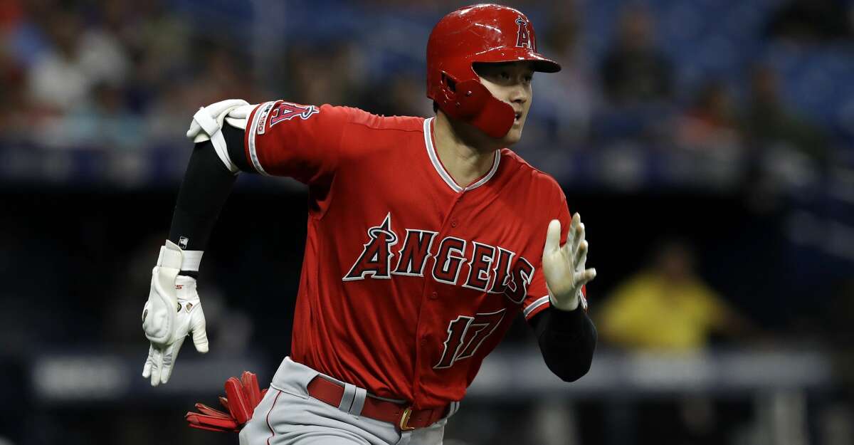 Los Angeles Angels' Shohei Ohtani, of Japan, runs the bases after his triple off Tampa Bay Rays' Ryan Yarbrough during the fifth inning of a baseball game Thursday, June 13, 2019, in St. Petersburg, Fla. (AP Photo/Chris O'Meara)