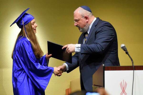 The Bi-Cultural Hebrew Academy of Connecticut Class of 2019 graduation ceremony on June 13, 2019 in Stamford, Connecticut.