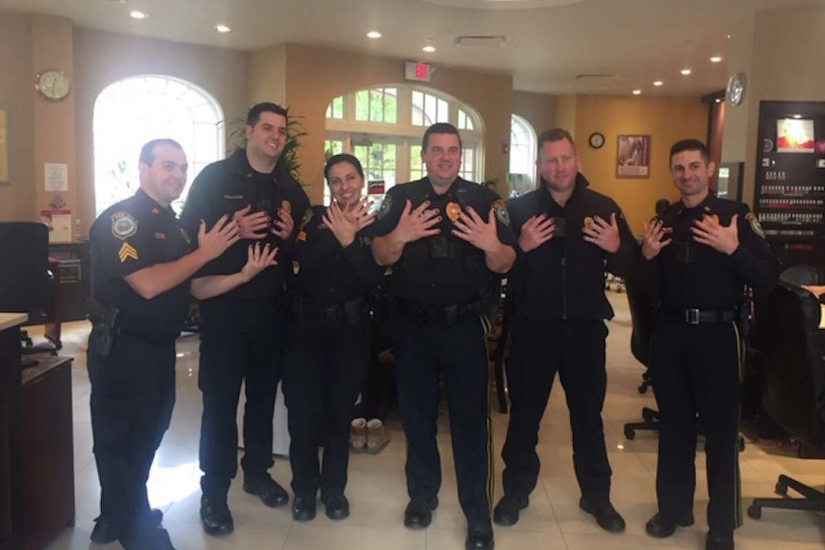 Wilton police officers had their nails painted purple last year in a show of support for victims of domestic violence. The department's work in this area was cited by the state American Legion in naming Wilton its Police Department of the Year.