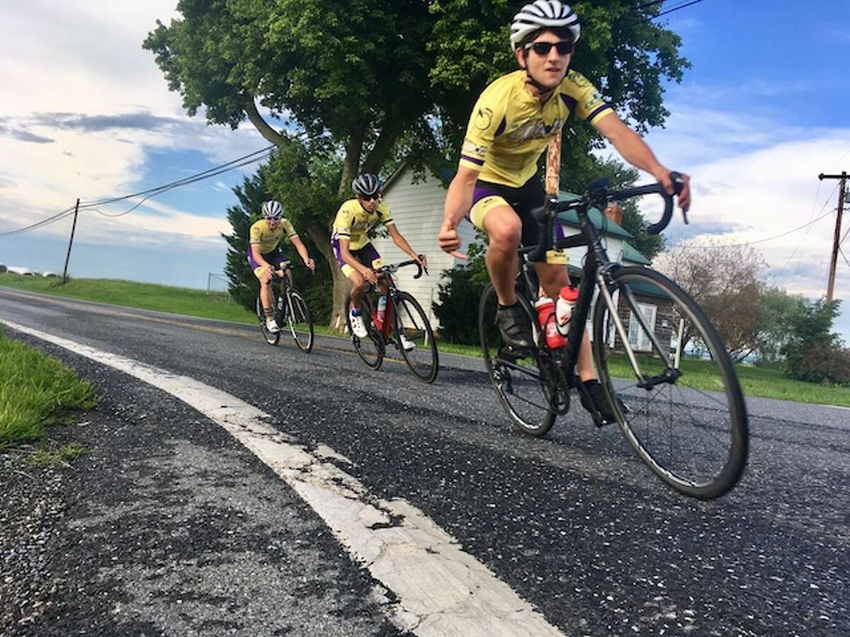 Nick Koleszar competed in two prestigious cycling events last month, including the Tour de L'Abitibi in Quebec.