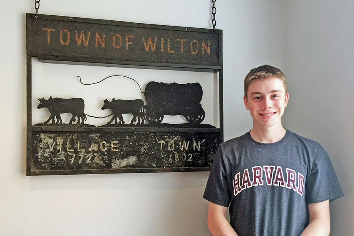 Wilton High School senior Michael Wallace is this year’s recipient of the Wilton Historical Society’s Walter R.T. Smith Memorial Scholarship. — Contributed photo