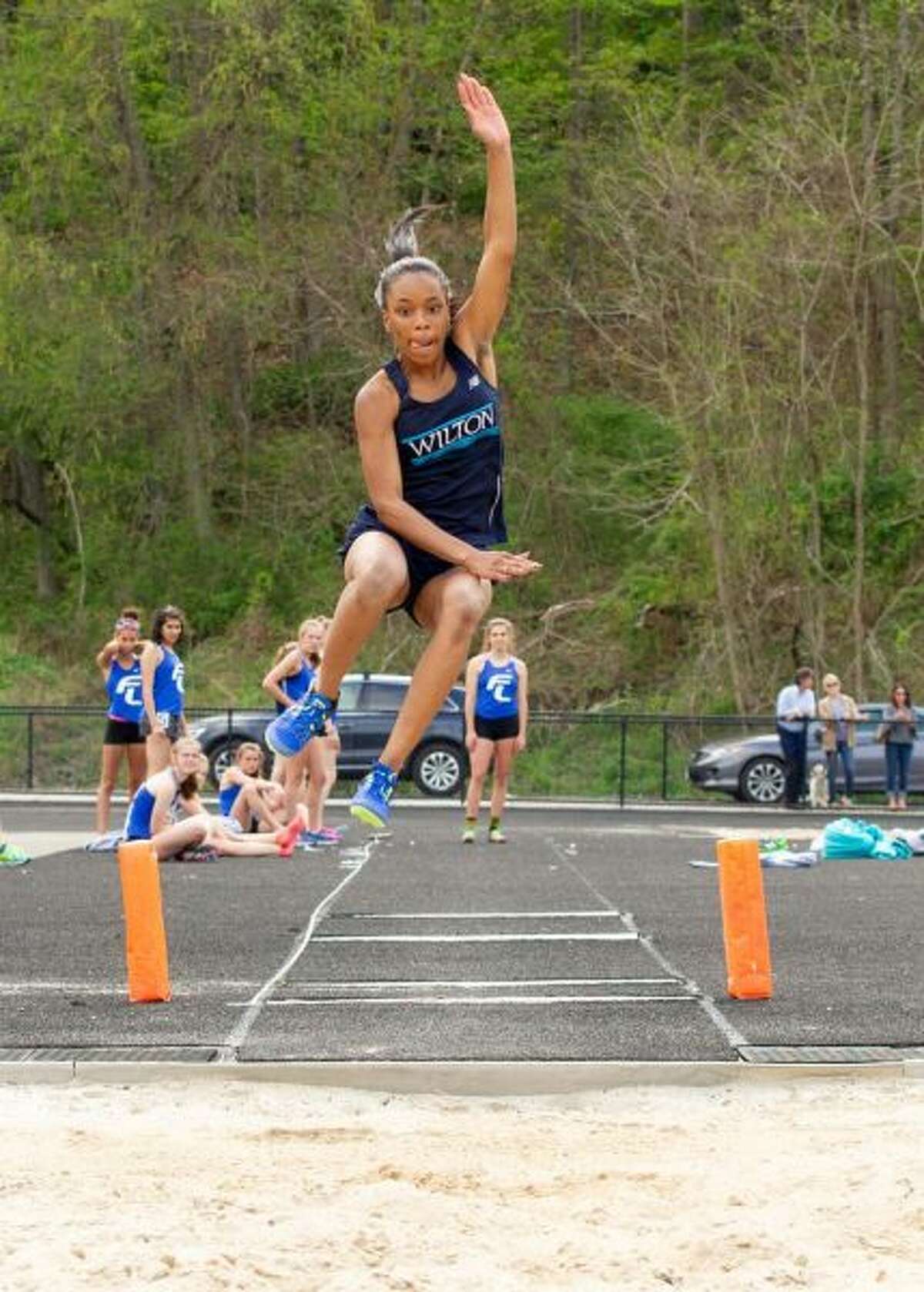 Andreen Reid finished second the long jump and fourth in the 200 meters at Tuesday's Class L track and field championships. — GretchenMcMahonPhotography.com