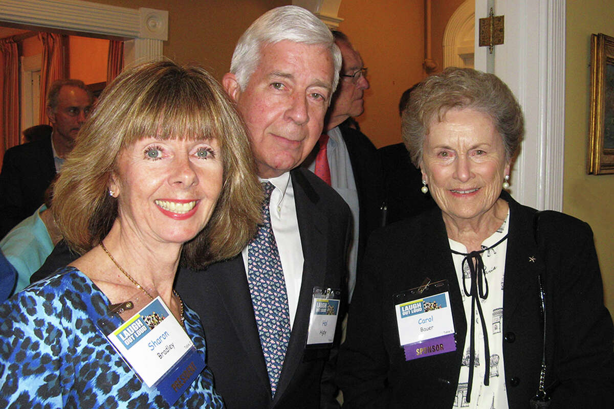 Agency president and CEO, Sharon Bradley joins Wilton residents Hal Higby and Carol Bauer.