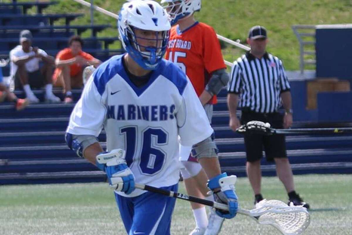 Former Wilton High player Max Maudsley helped the U.S. Merchant Marine Academy men’s lacrosse team reach the second round of the NCAA Division 3 tournament this week. — USMMA Athletics