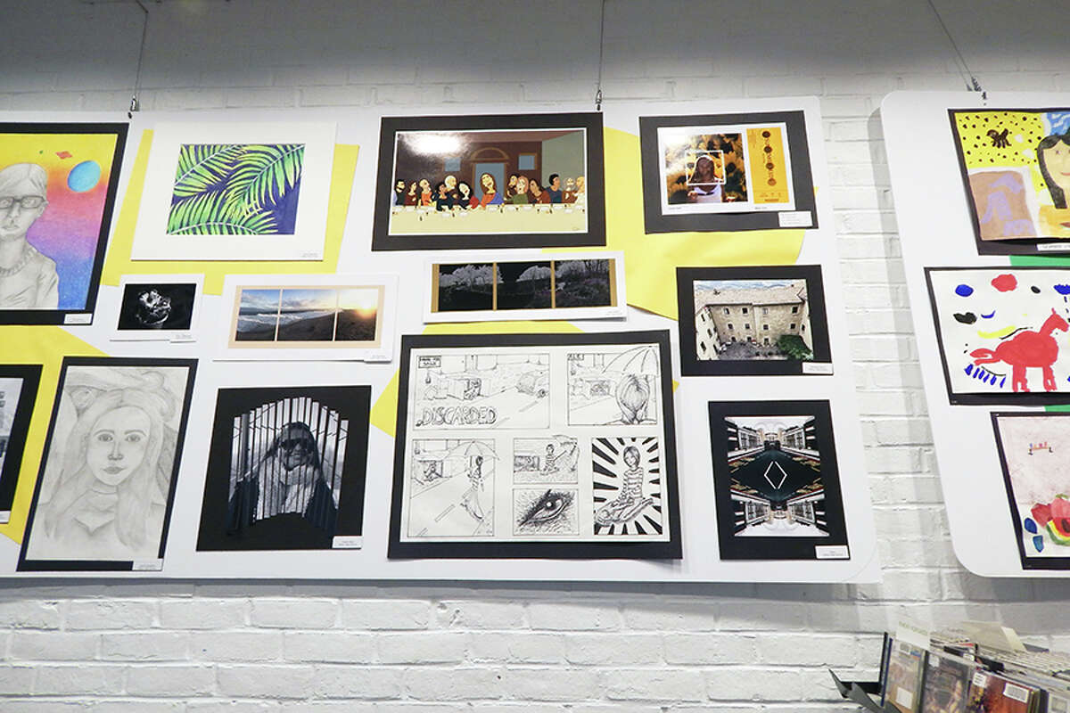 Artwork by Wilton High Schools students.