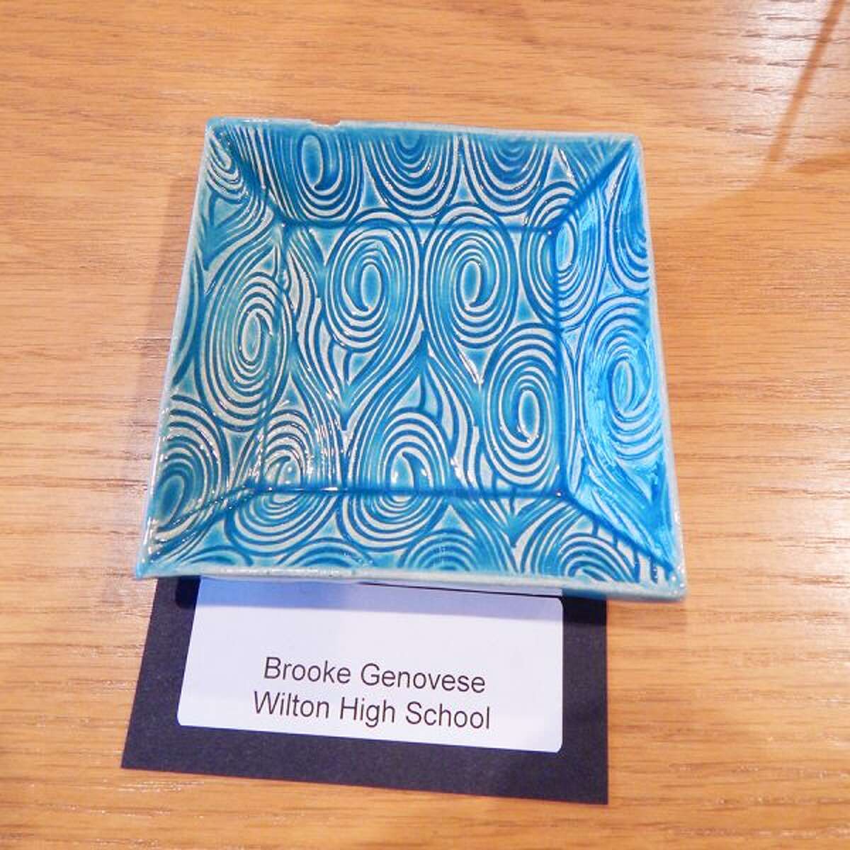Wilton High School student Brooke Genovese's ceramic creation.