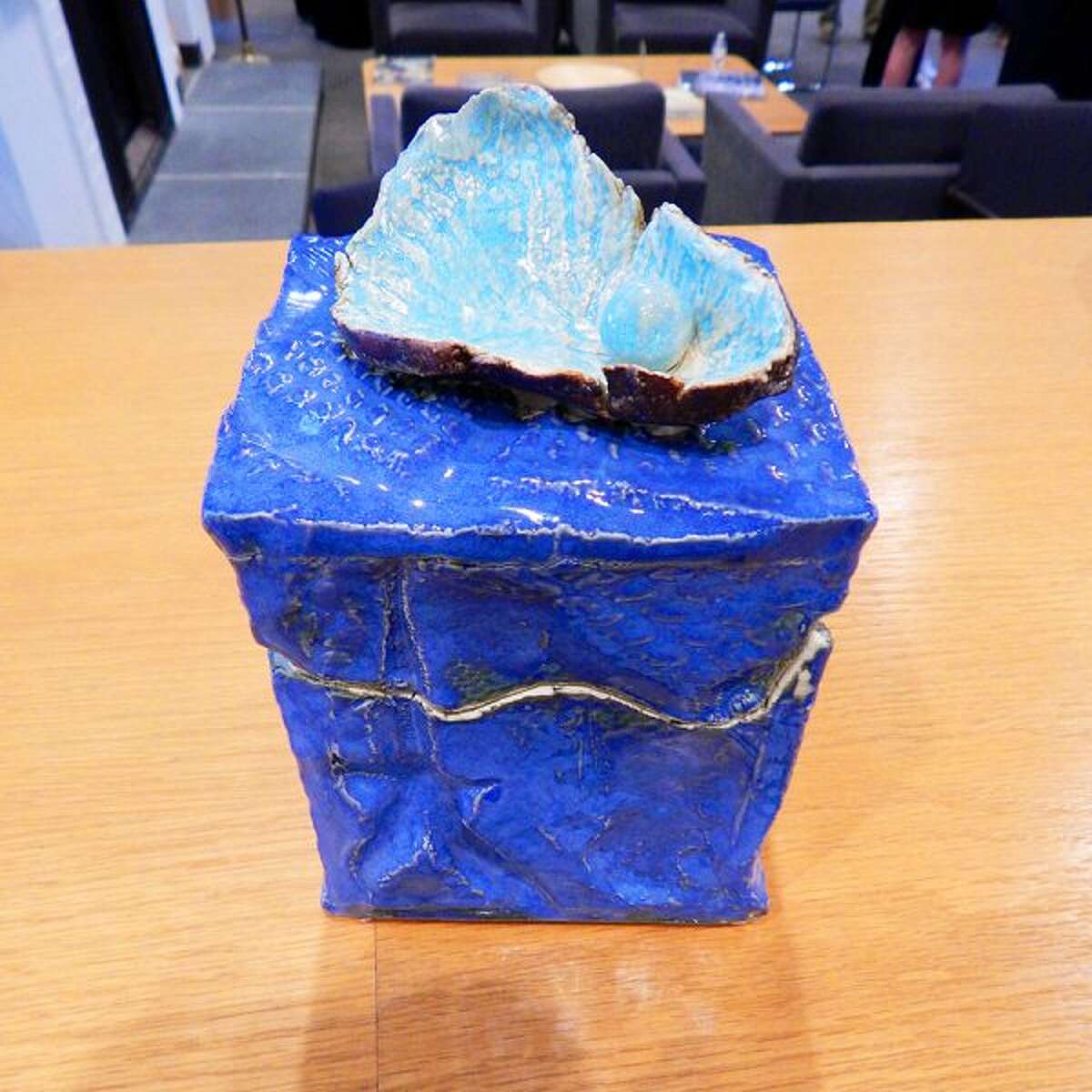Wilton High School student Sam Rosen's ceramic creation.