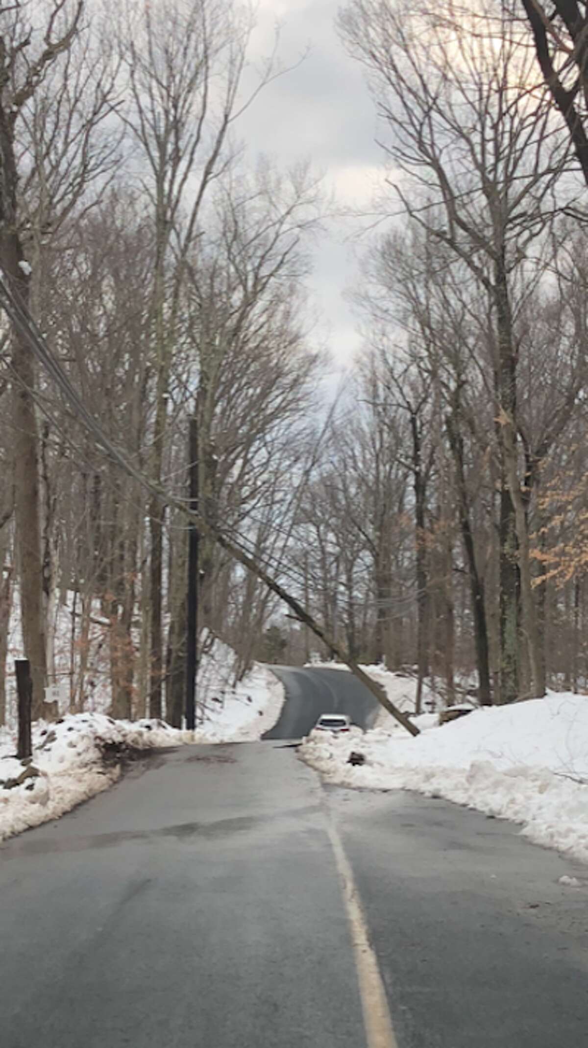 Carrie Mattison sent this picture of a tree over Old Highway.