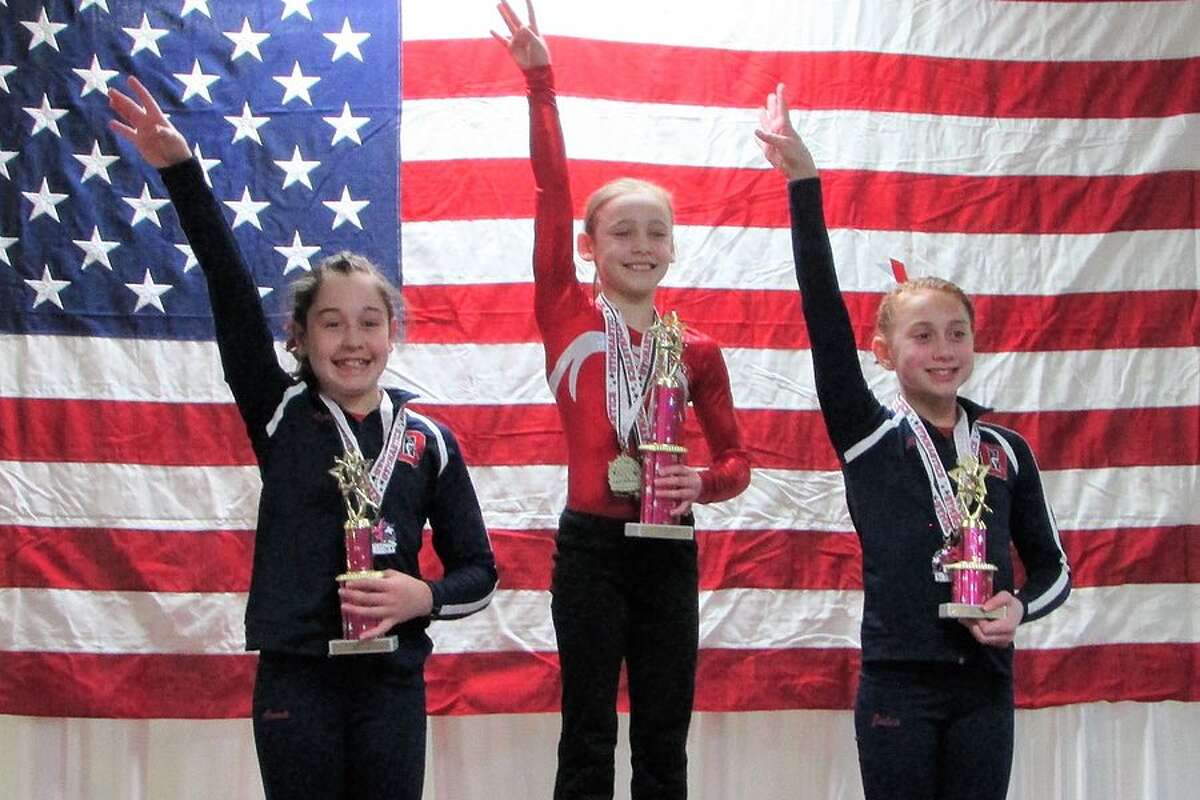 Ashley Umhoefer of Weston, a member of the Wilton Y gymnastics team, was the Level 6 all-around champ at the state Southern League championships earlier this month in Wilton.