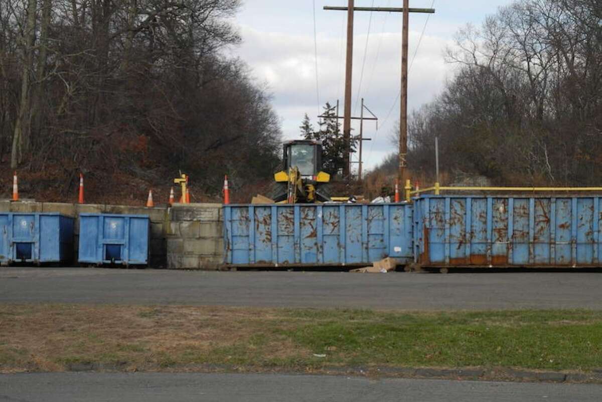 The recycling bins at the Wilton Transfer Station on Mather Road. — Jeannette Ross/Hearst Connecticut Media