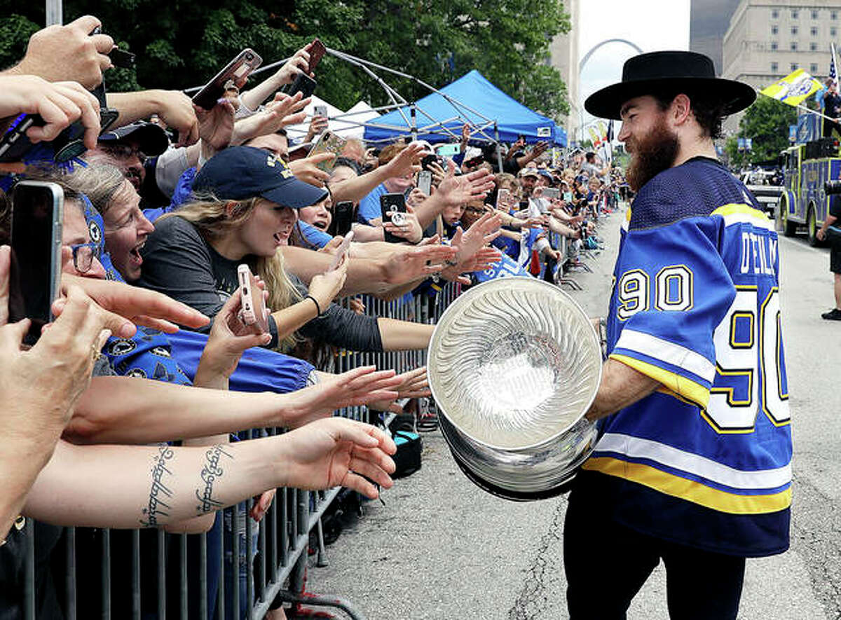 Blues Stanley Cup Parade Roars Through St. Louis As Rain Turns To Sunshine