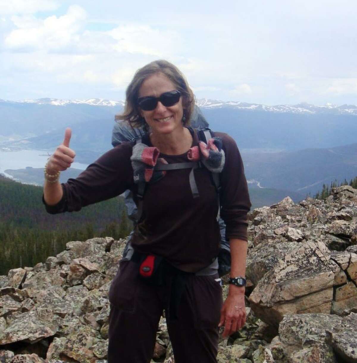 Anne O'Regan on the Pacific Crest Trail.