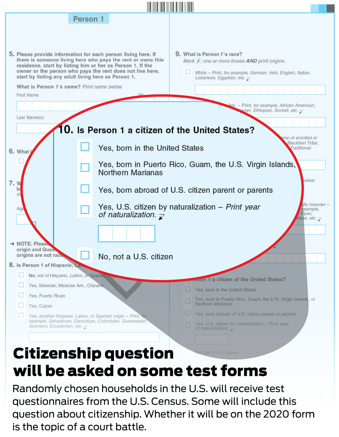Census try out contains U.S. citizenship surprise upon some kinds image regarding Printable United States Citizenship Test known as Census verify incorporates U.S. citizenship ponder upon some sorts