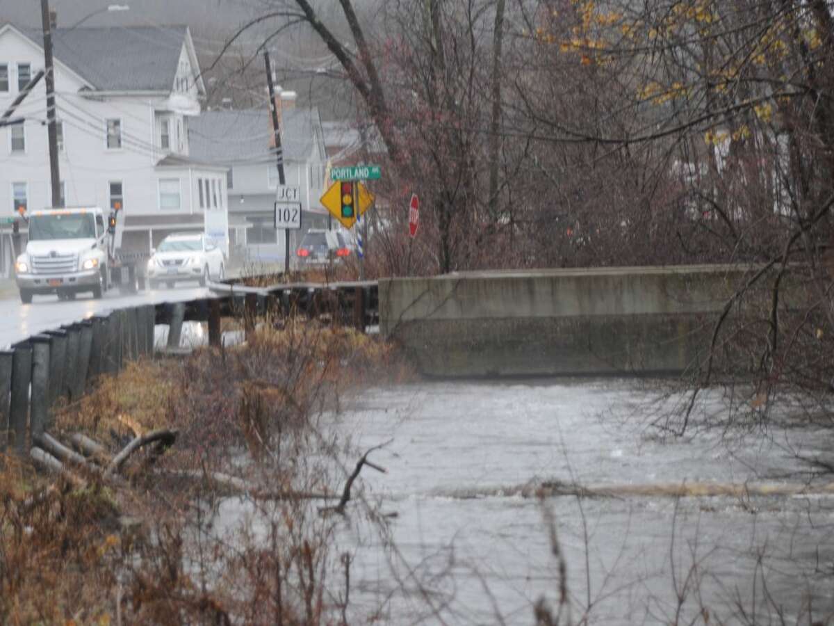 Flooding concerns around town include high water at the bridge out of Branchville Train Station to Route 7.