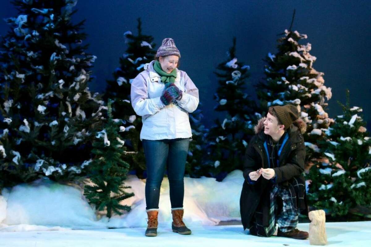 Lucy Basile, left, and Thomas Mitchell play Glory and East in the vignette