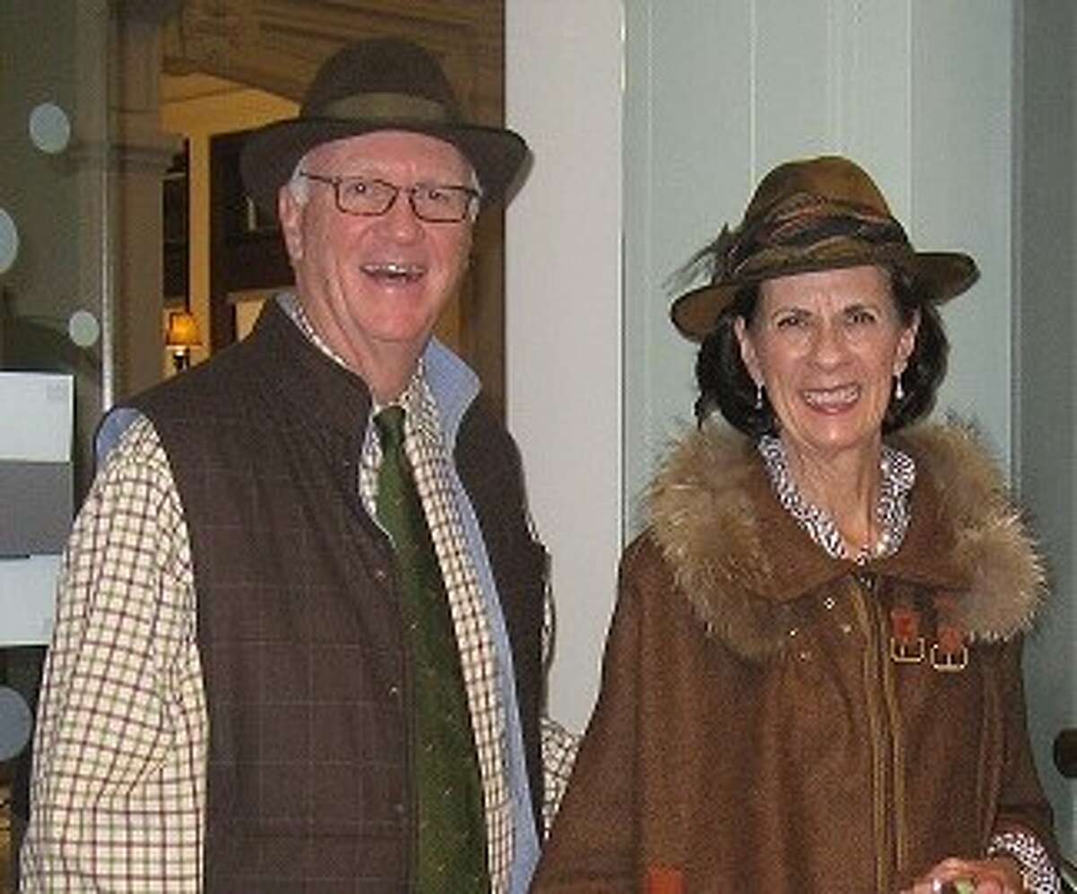 Paul and Dewey McNamara at the Ridgefield Library's Downton Abbey event.