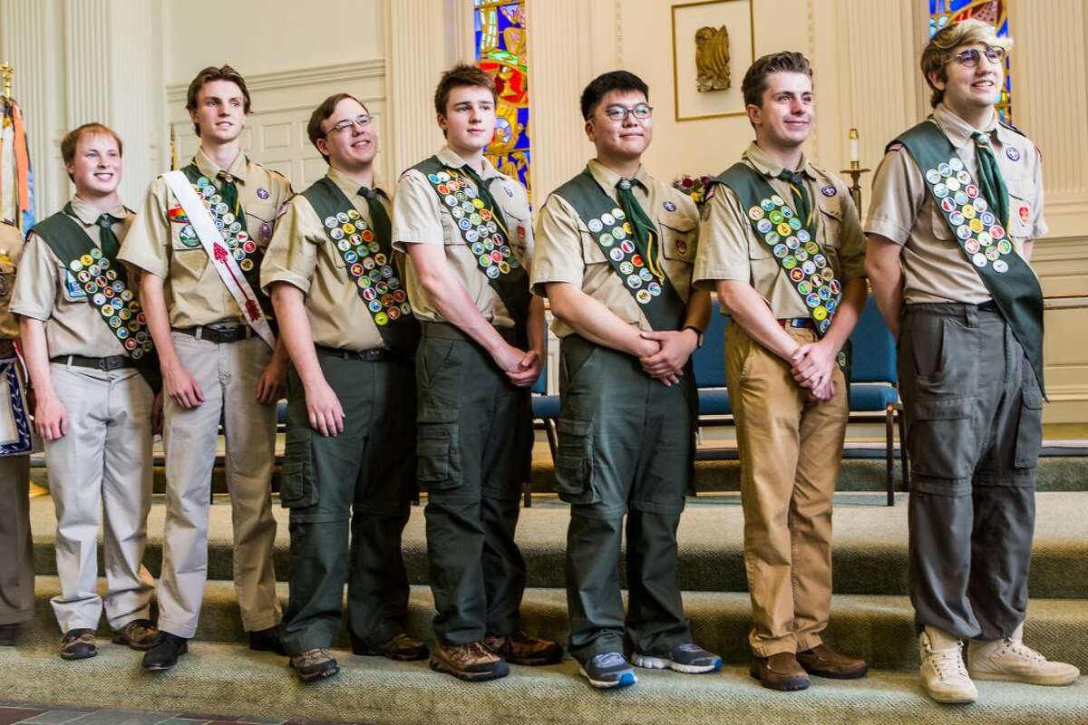 From left to right: Alden Burns, Carter Ogden, Kevin Andros, Patrick Joyce, Mukyu