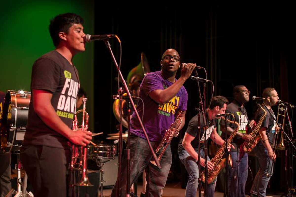 The Funky Dawgz performing at the Ridgefield Playhouse for the 2015 FunkRaiser. The band returns as part of Ridgefield's first-ever Jazz, Funk and Blues Weekend Saturday night.